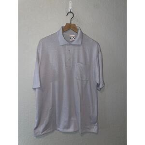 1980s Vintage Screenmates Great American Originals Gray Polo Shirt Blank VTG 80s